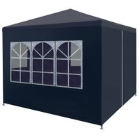 Partytent 3x3 m blauw - thumbnail