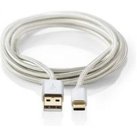 Kabel USB 2.0 | Type-C male - A male | 1,0 m | Aluminium