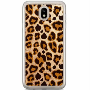 Samsung Galaxy J7 2017 siliconen hoesje - Luipaard print