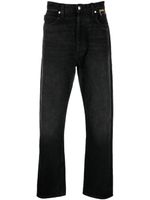 RHUDE jean droit à taille mi-haute - Noir RHUDE jean droit à taille mi-haute - Noir