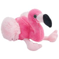 Pluche dieren knuffels Flamingo van 18 cm - thumbnail