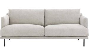 Goossens Bank Luxor Stof groen, stof, 2-zits, modern design