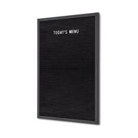 Letterbord iezzy 40x60cm zwart hout | 6 stuks