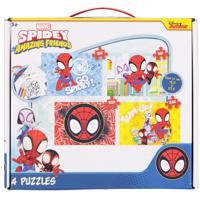 Puzzel 4 in 1 Spiderman