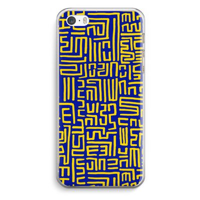 Majorelle Blue Print: iPhone 5 / 5S / SE Transparant Hoesje