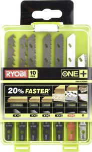 Ryobi RAK10JSBMP | 10-delig Decoupeerzaagblad Set compatibel met RJS720, RJS750, RJS850, RJS980 en RJS1050 - 5132002812 - 5132002812