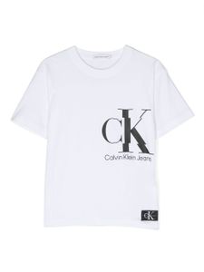 Calvin Klein Kids t-shirt à logo imprimé - Blanc