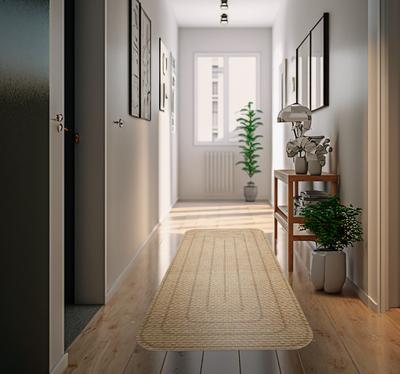 Textuur van jute vinyl tapijt met texturen