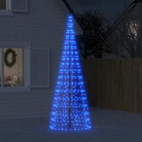 LED-kerstboom aan vlaggenmast 550 LED's 300 cm blauw LED-kerstboom aan vlaggenmast 550 LED's 300 cm blauw