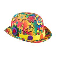 Verkleed Bolhoed voor Volwassenen - 2x stuks - Flower Power - Carnaval Clown Kostuum Hoedjes