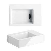 Clou Flush 2 fontein - 36x24.5x9cm - zonder kraangat - met plug - keramiek Wit CL/03.03021