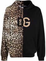 Dolce & Gabbana hoodie à patch logo - Tons neutres