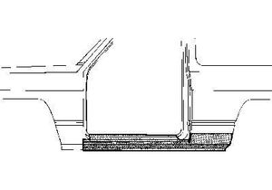 Plaatwerkdeel Subishi Pajero'82-.dorpel 3240102