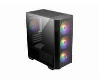 MSI MAG FORGE M100R computerbehuizing Midi Tower Zwart, Transparant - thumbnail