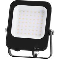 LED Bouwlamp 30W - Natuurlijk Wit 4000K - Waterdicht IP65 - Mat Zwart