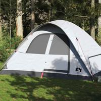 VidaXL Koepeltent 6-persoons waterdicht verduisterend stof wit - thumbnail