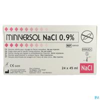 Nacl 0,9% 45ml Miniversol Ud Spoelen Aguettant 24