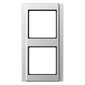 Jung A500 afdekraam 2-voudig aluminium A582AL