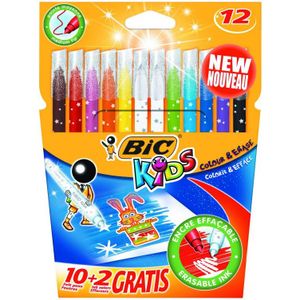 Colour & Erase viltstiften (12 stuks)