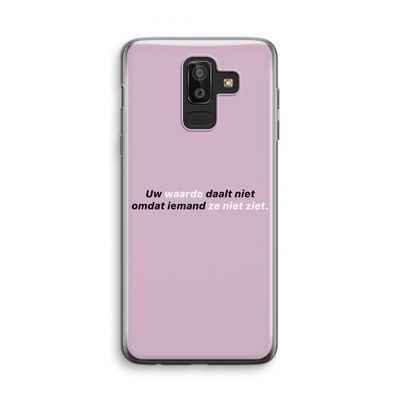 uw waarde daalt niet: Samsung Galaxy J8 (2018) Transparant Hoesje