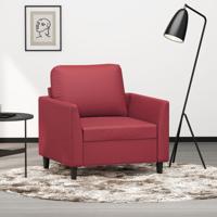 Fauteuil 60 cm kunstleer wijnrood