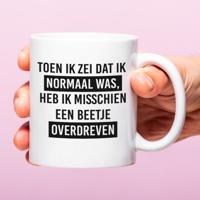 Mok Ik heb een beetje overdreven