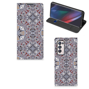 OPPO Find X3 Neo Standcase Flower Tiles