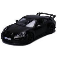 Modelauto - Porsche 911 GT3 - zwart - metaal - schaal 1:24 19 x 7 x 5 cm - speelgoed auto