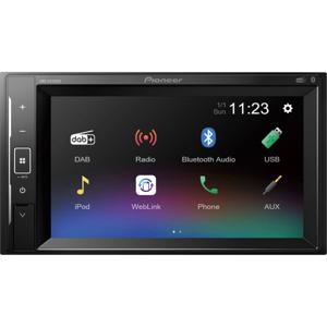 Pioneer DMH-A240DAB Autoradio met scherm dubbel DIN Aansluiting voor stuurbediening, Aansluiting voor achteruitrijcamera, Bluetooth handsfree, DAB+ tuner