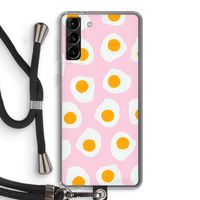 Dancing eggs: Samsung Galaxy S21 Plus Transparant Hoesje met koord