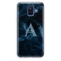 Midnight Marble: Samsung Galaxy A6 (2018) Transparant Hoesje