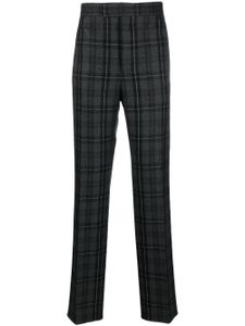 Thom Browne pantalon de costume en laine à carreaux - Gris