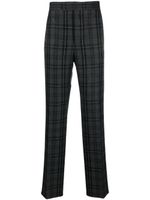 Thom Browne pantalon de costume en laine à carreaux - Gris