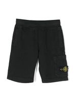 Stone Island Junior short cargo à patch Compass - Noir - thumbnail