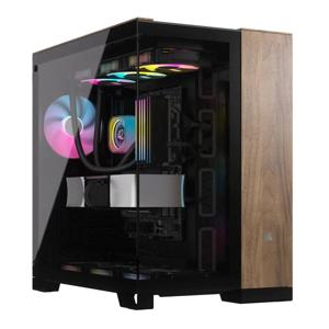 Corsair CORSAIR Geh Midi 6500X (Tempered Glass) Midi-tower PC-behuizing Zwart, Walnoot