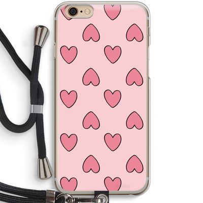 Ondersteboven verliefd: iPhone 6 / 6S Transparant Hoesje met koord