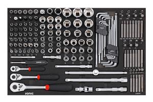 Sonic Doppenset 1/4", 3/8" & 1/2", 160-delig 316001