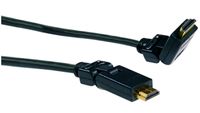 Schwaiger HDMS15533 HDMI-kabel HDMI Aansluitkabel HDMI-A-stekker, HDMI-A-stekker 1.50 m Zwart Vergulde steekcontacten, Ultra HD-HDMI - thumbnail