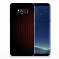 Samsung Galaxy S8 Plus | TPU bumper | Geruit Rood