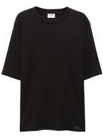 Filippa K t-shirt en maille nervurée à patch logo - Noir