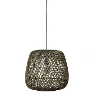 WOOOD Exclusive Moza Hanglamp - Bamboe - Groen - 36x36x36