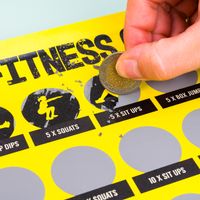 100 Day Fitness Challenge Krasposter - thumbnail