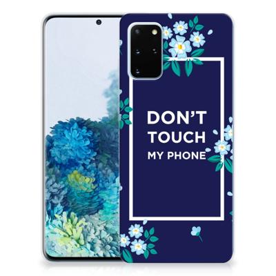 Samsung Galaxy S20 Plus Silicone-hoesje Flowers Blue DTMP Samsung Galaxy S20 Plus Silicone-hoesje Flowers Blue DTMP