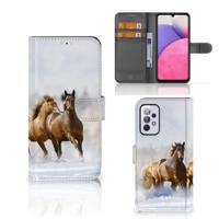 Samsung Galaxy A33 5G | Telefoonhoesje | Met pasjeshouder | Paarden