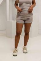 Unique The Label Molly Korte Broek Dames Lichtbruin - Maat S - Kleur: Lichtbruin | Soccerfanshop
