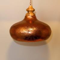 Hanglamp Ameera koper wood 53 cm