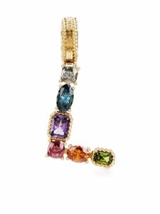 Dolce & Gabbana pendentif Rainbow Alaphabet L en or 18ct orné de pierres variées