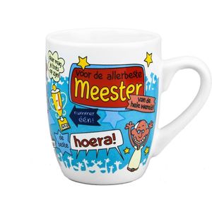 Cartoon mok / beker meester / leraar