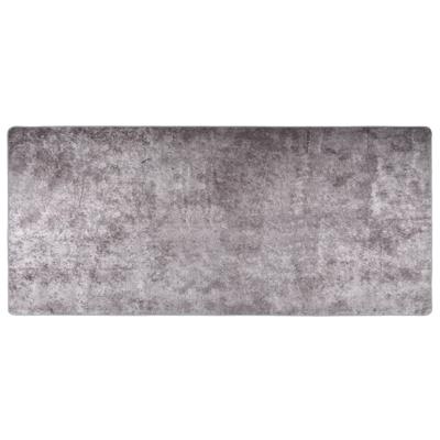 VidaXL Vloerkleed wasbaar anti-slip 80x300 cm grijs