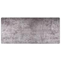 VidaXL Vloerkleed wasbaar anti-slip 80x300 cm grijs